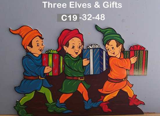C109Three Elves & Gifts